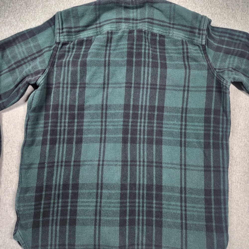 Gap Flannel Shirt Mens Large Green Good Plaid Standard Fit Cotton Button Down - Picture 6 of 6